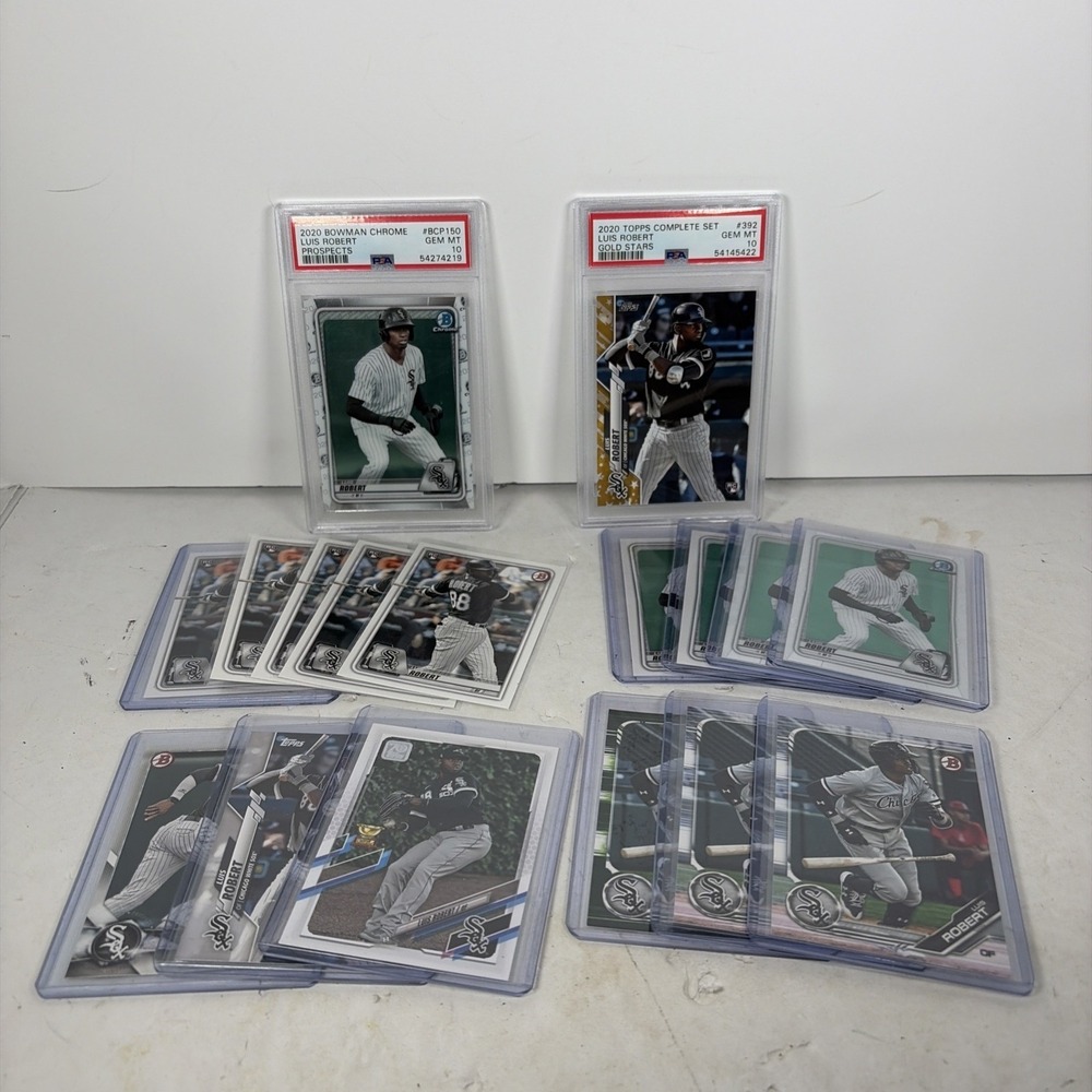 Bowman & Topps Luis Robert Rookie RC Graded & Ungraded MLB Card Lot